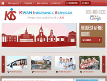 Tablet Screenshot of kwaninsurance.com